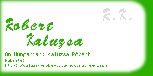 robert kaluzsa business card